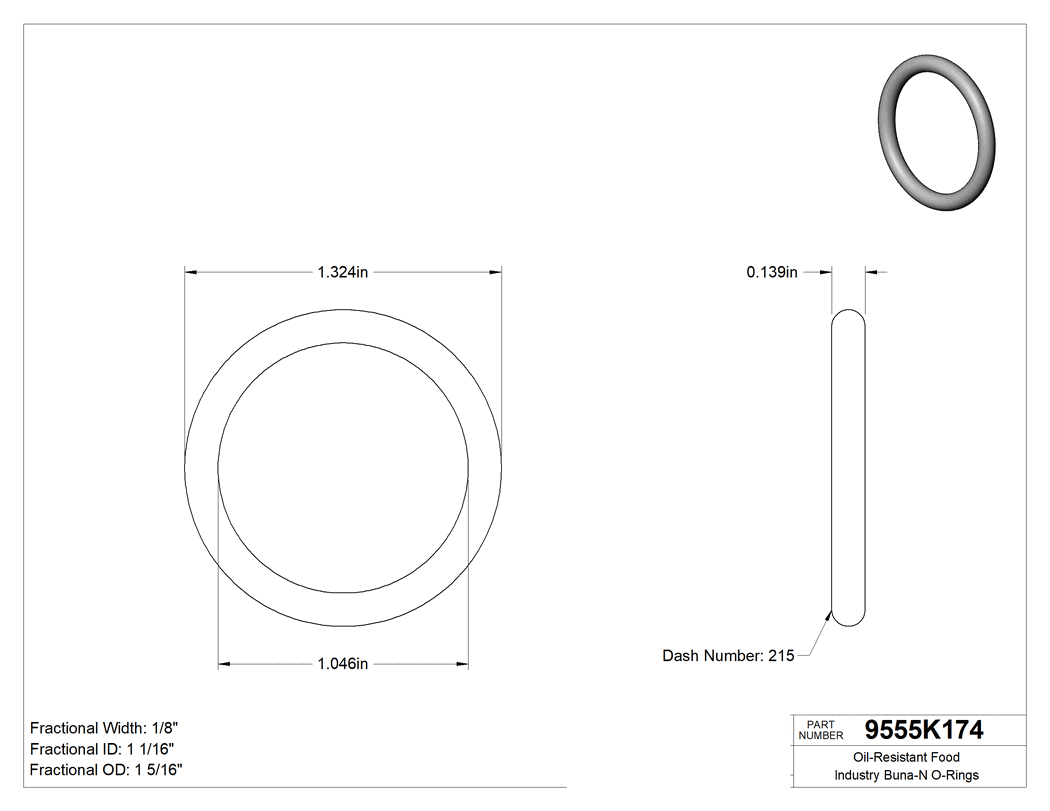 Technical drawing - 9555K174